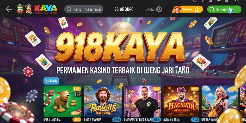 Tampilan permainan Kasino yang seru dan interaktif di 918KAYA.