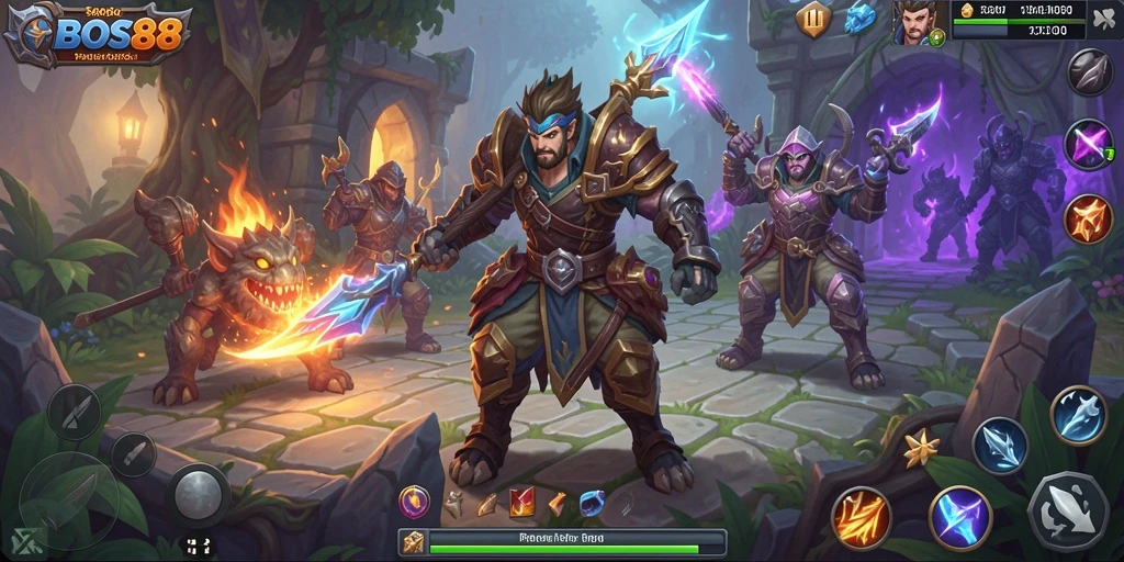 Tampilan gameplay BOS88 yang mendebarkan dan penuh aksi.