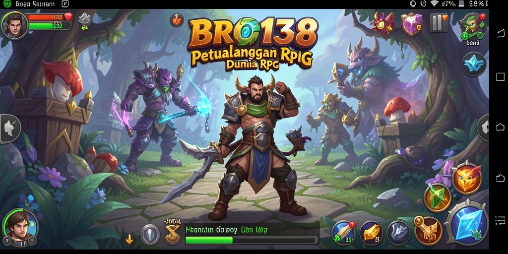 Tampilan gameplay epik dalam BRO138 dengan pertarungan seru dan eksplorasi yang mendalam.