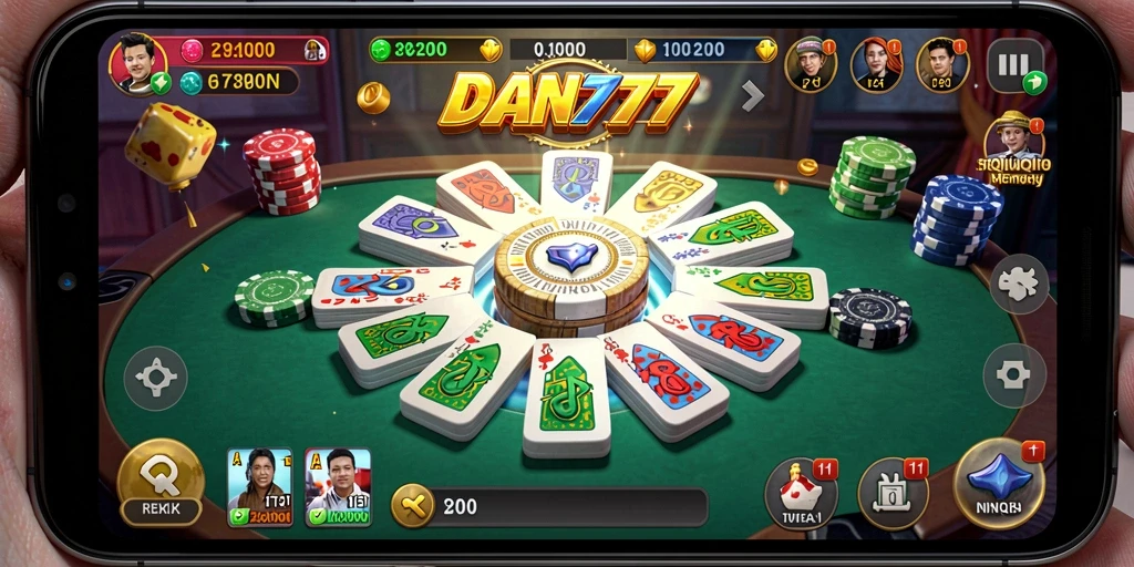 Tampilan permainan QiuQiu yang seru dan mendebarkan di DAN777.