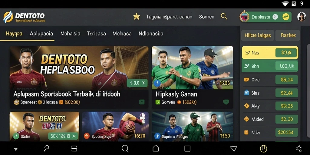 Tampilan gameplay DENTOTO yang menarik dan informatif.