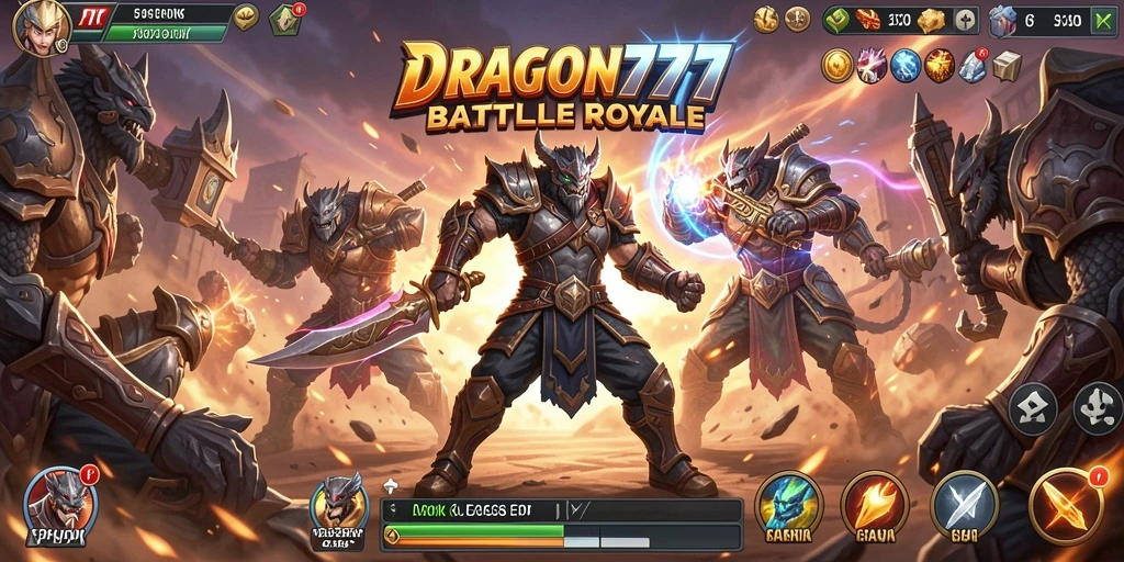 Tampilan menarik dari gameplay Battle Royale di DRAGON777 yang penuh aksi.