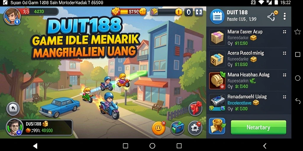 Tangkapan layar gameplay <strong>DUIT188</strong> menunjukkan aksi seru dalam permainan Idle.