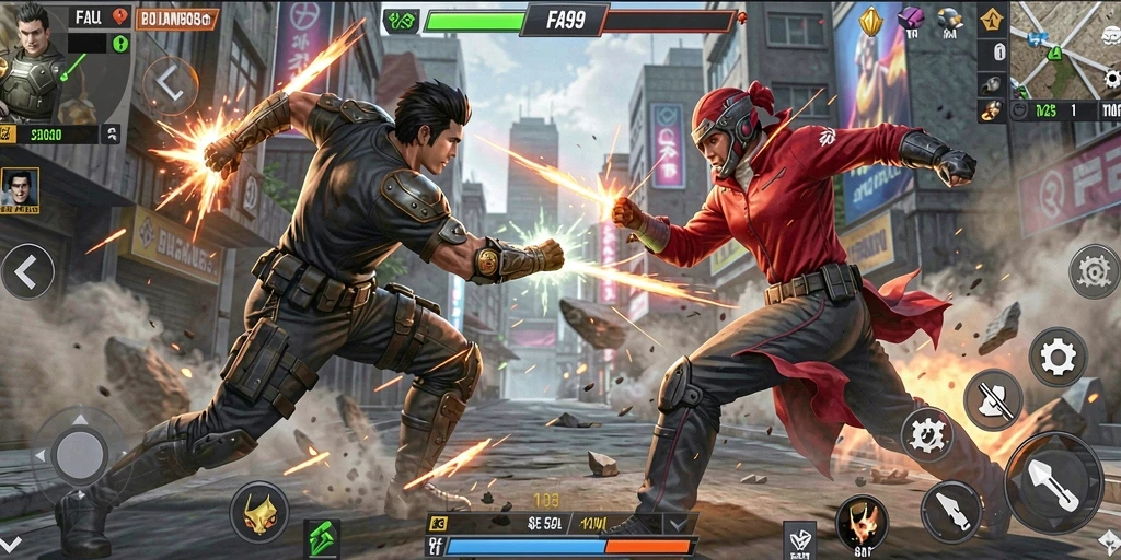 Gameplay FA99 yang mendebarkan dan penuh aksi.