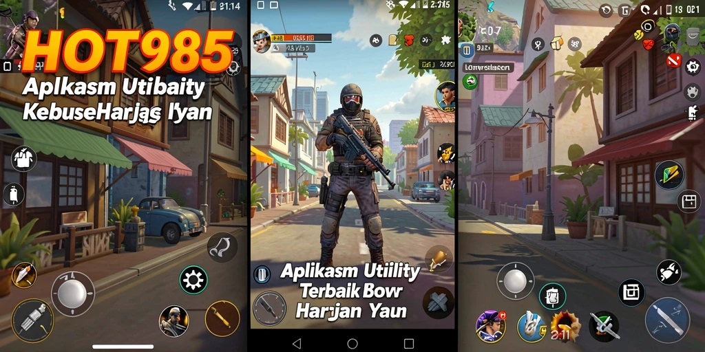 Tampilan utama aplikasi HOT985 yang menampilkan interface ramah pengguna.