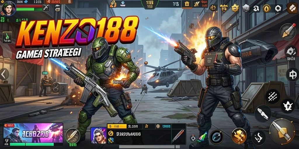 Tampilan gameplay KENZO188 dengan taktik mendebarkan.