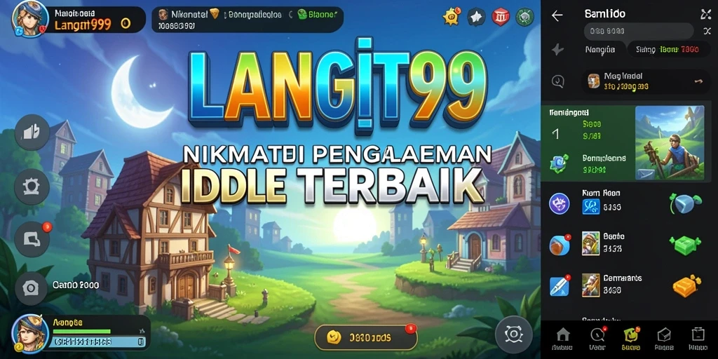 Tampilan gameplay LANGIT99 yang memukau dengan elemen idle yang menarik.