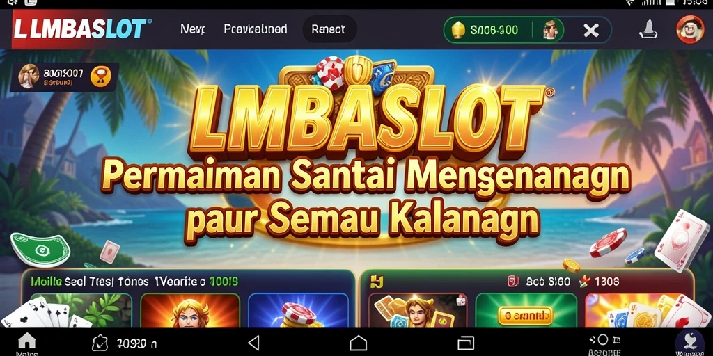 Tampilan gameplay LMBASLOT yang seru dan menghibur.