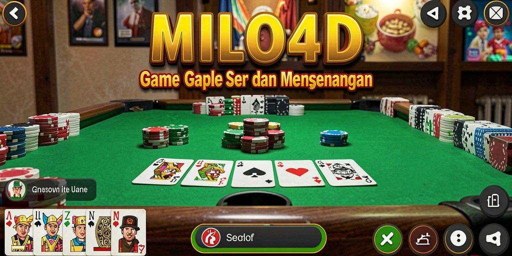 Tampilan gameplay yang menarik dalam permainan Gaple.