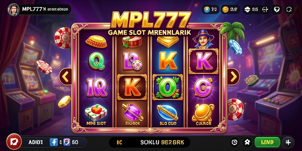 Screenshot utama MPL777 menampilkan tampilan menarik dari permainan Slot.