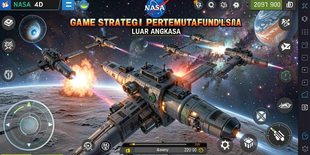 Screenshot gameplay NASA4D yang seru dan mendebarkan.
