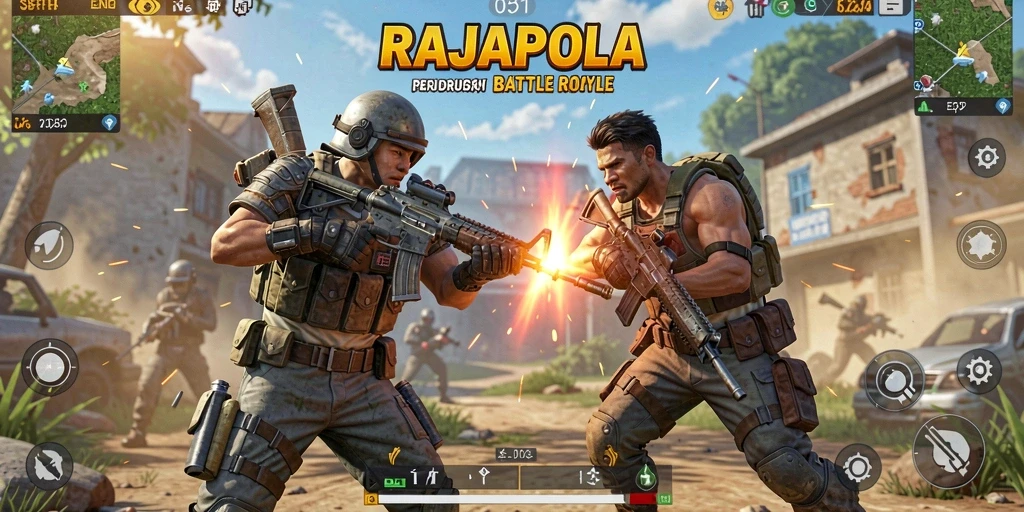 Tampilan gameplay seru dan strategi mendebarkan dalam RAJAPOLA.