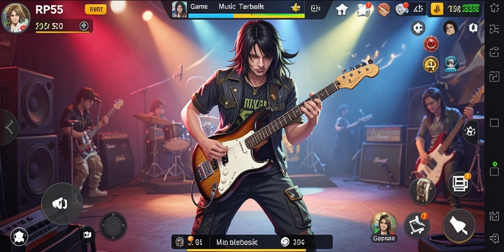Gameplay dinamis dan interaktif di RP55, penuh musik dan kesenangan.