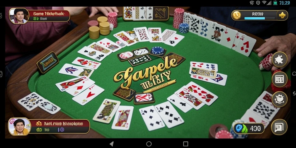 Tampilan gameplay Gaple yang menarik dan interaktif di RR789.