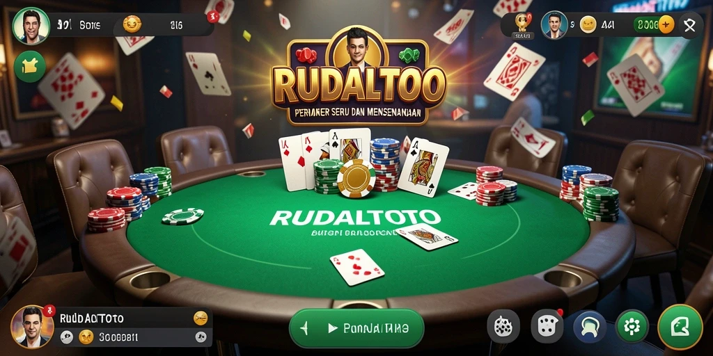 Screenshot gameplay Poker yang menampilkan suasana permainan yang seru.