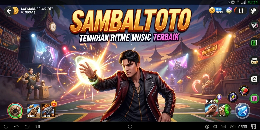 Tampilan gameplay <strong>SAMBALTOTO</strong> yang penuh warna dan interaktif.